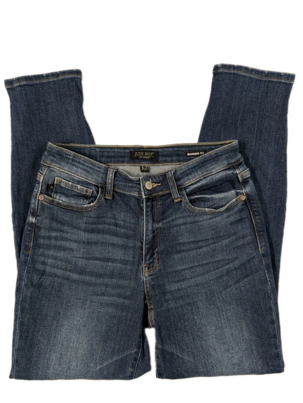 Judy Blue Jeans Size 5 27 Boyfriend Fit Dark Wash Denim JB82368DK Stretch